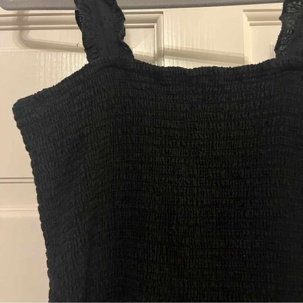 Black Sleeveless Sundress Dress - Picture 2 of 4